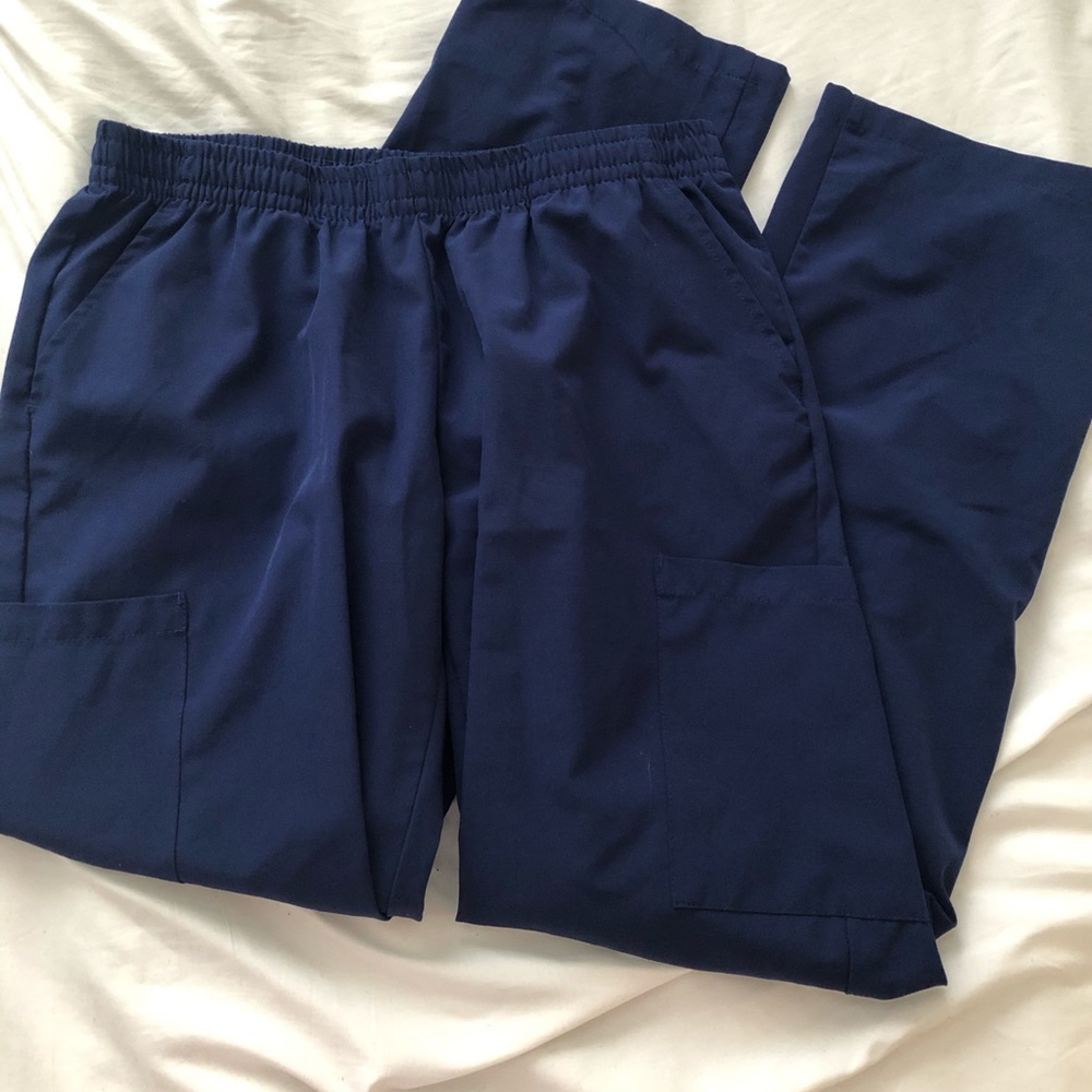 Navy blue medium scrub bottoms